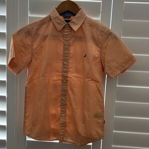Nautical Boys Short Sleeve Button Down. Medium. NWOT